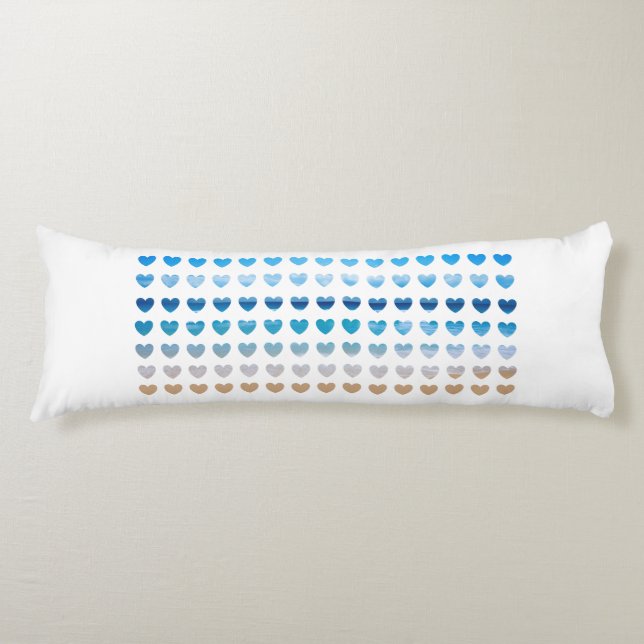 Beach Pillow, Ocean Blues Seitenschläferkissen (Vorderseite)