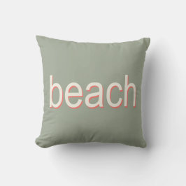 Beach Polka Dots in Orange und Cream Kissen