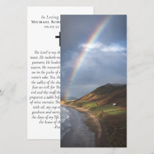 Beach Rainbow Foto Gebet-Gedenkstätte Lesezeichen