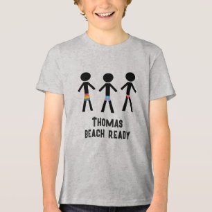 Beach Ready - Drei gedeckte Typ Tri-Blend Shirt