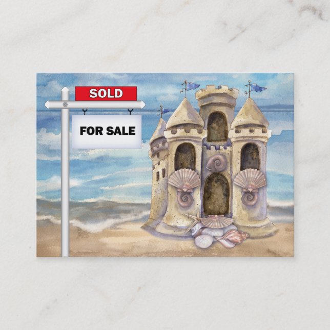 Beach Real Anwesen Business Card - SRF Visitenkarte (Vorderseite)
