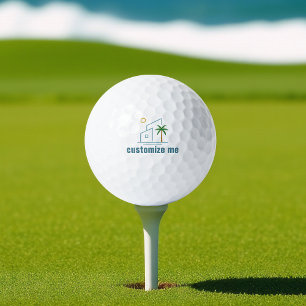 Beach Real Anwesen Company Custom Coastal Realtor Golfball
