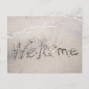 Beach Rentals begrüßt Postkarte