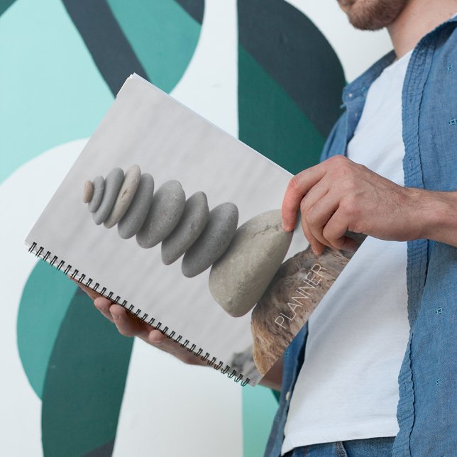 Beach Rock Cairn Foto Planer (In Situ)