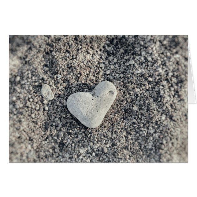 Beach Rock Heart Shaped Stone Natural Rock Liebe (Vorderseite (Horizontal))
