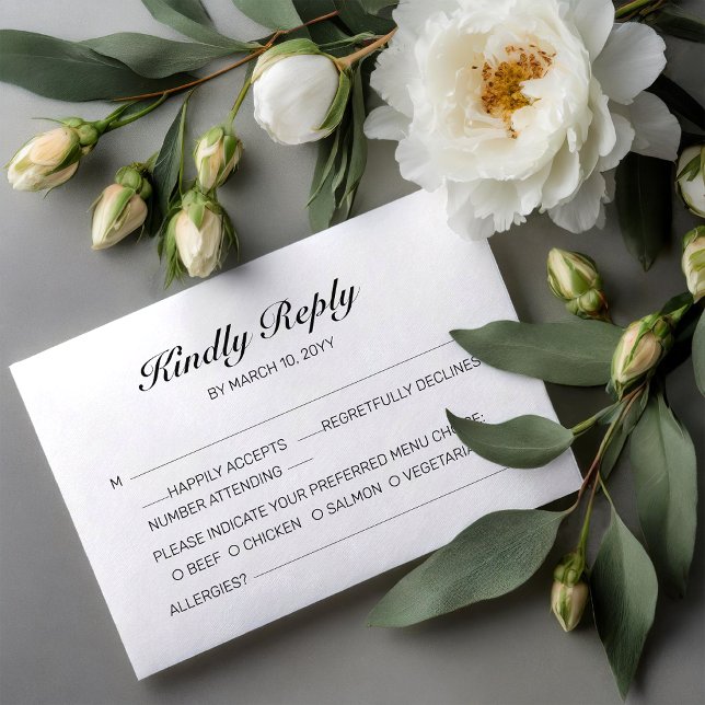 Beach Romance Wedding RSVP Card Einladung (Von Creator hochgeladen)