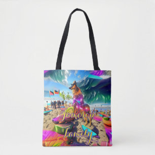 Beach Sac fourre-tout Famille Berger Allemand Chie