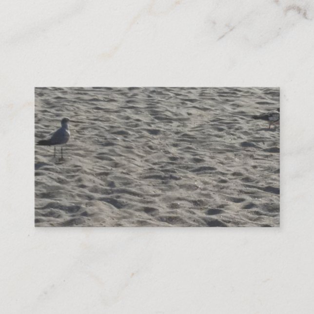 Beach Sand Business Cards Visitenkarte (Vorderseite)