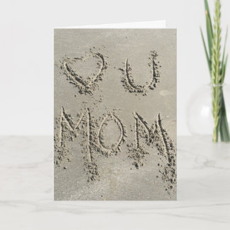 Beach Sand Mother Day Card Karte