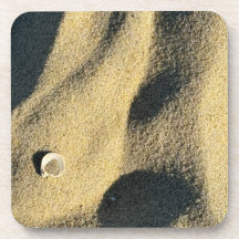 Beach Sand Muschel Foto Untersetzer