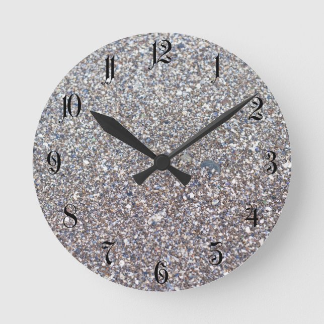 Beach Sand Runde Wanduhr (Vorderseite)