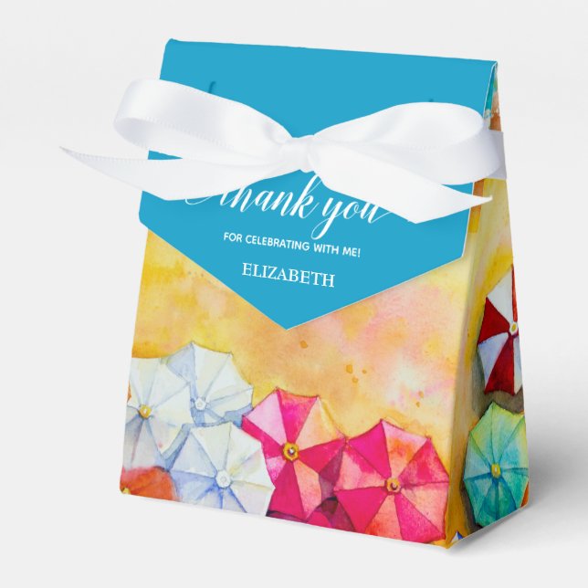 Beach Sand Waves Vielen Dank Geschenkschachtel (Vorderseite)