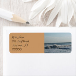 Beach Sand Wedding Address Labels