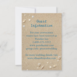 Beach Sandy Toes Salty Kisses Enclosure Card Einladung