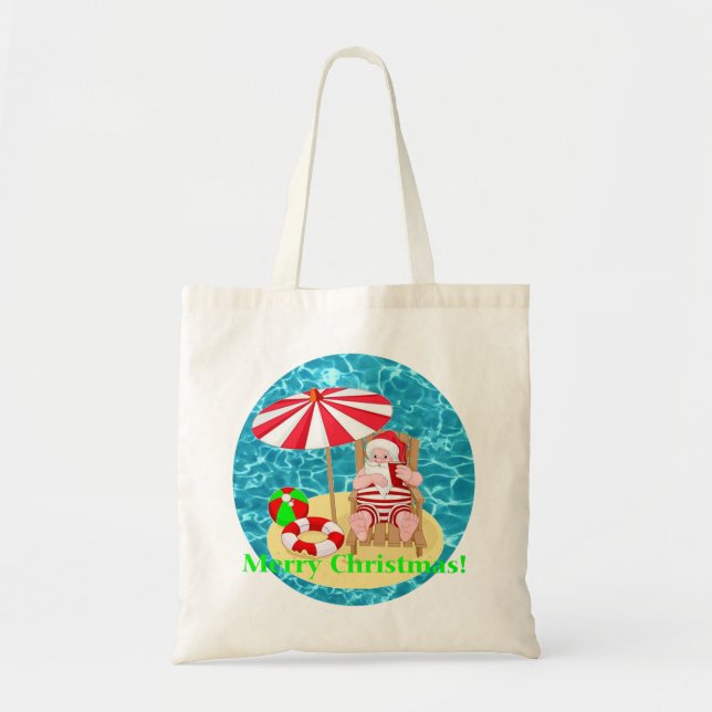 beach santa claus tragetasche (Vorne)