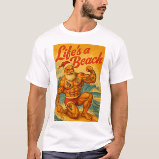 Beach Santa Gay T-Shirt | Gay Shirt for Men | LGBT