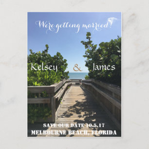 Beach Save the Date Postkarte