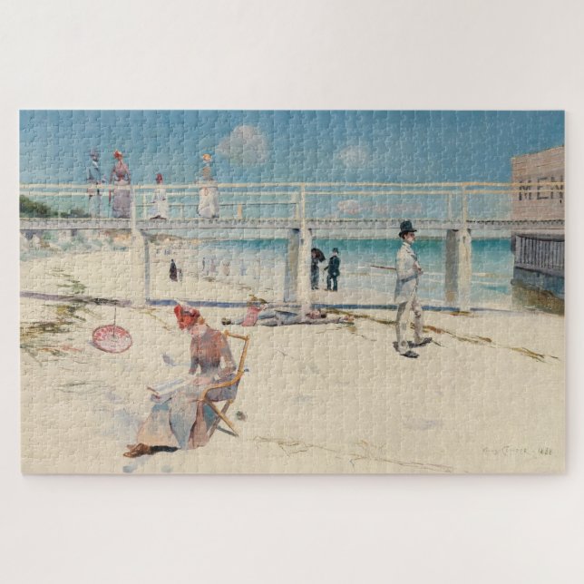 Beach Scene (Holiday at Mentone) (australische Kun (Horizontal)