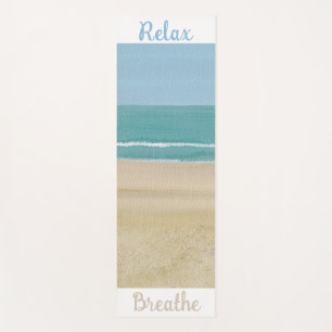 Beach Scene Sand Ocean Sky Yoga Mats Yogamatte