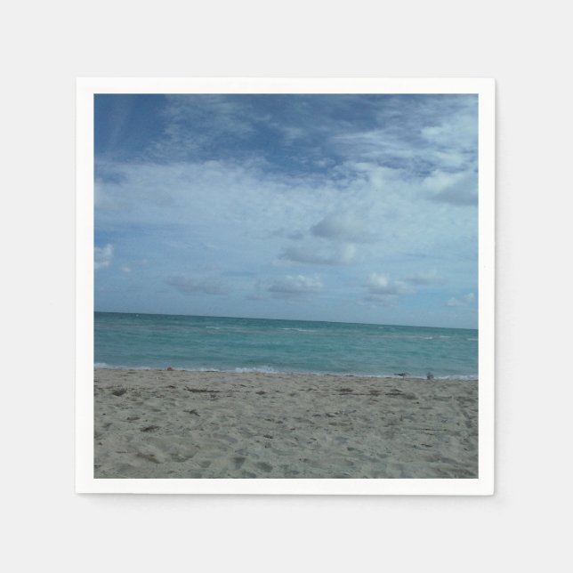 BEACH SCENE SERVIETTE (Vorderseite)