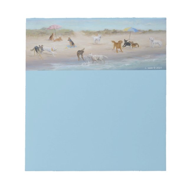 Beach Schwanzes Hinweis Pad Notizblock (Vorderseite)