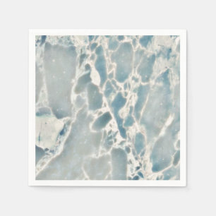 Beach Sea Glass Ocean Blues Aquamarin & Aqua Marmo Serviette