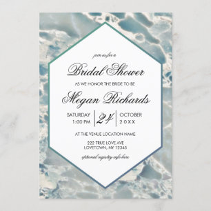 Beach Sea Glass Ocean Bridal Dusche Einladung
