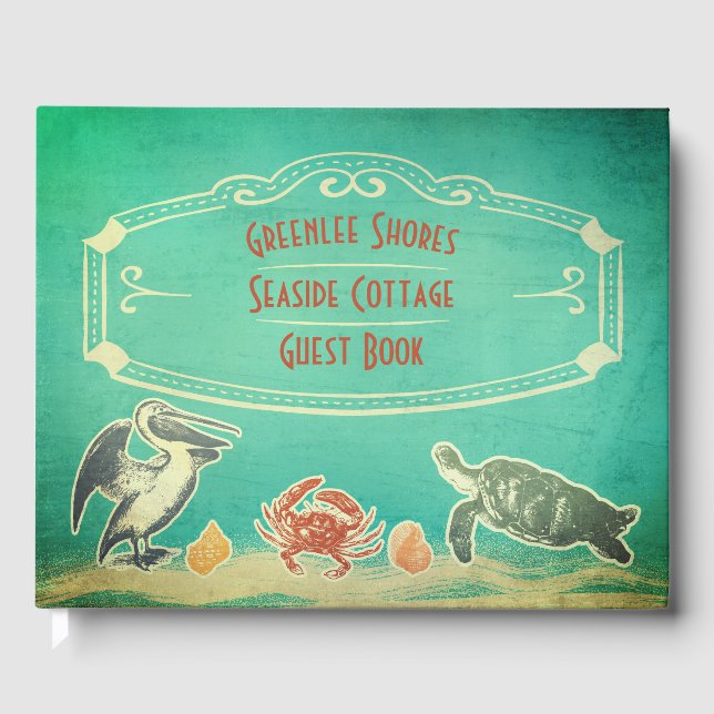 Beach Sea Life Costal Ferien Miete Willkommen Gästebuch (Vorderseite)