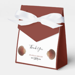 Beach Seashell Clams Wedding Geschenkschachtel