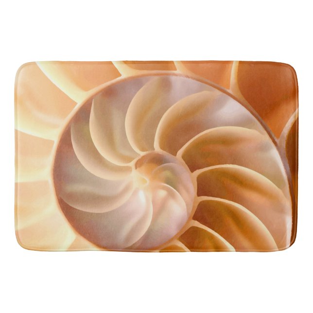 Beach Seashell Theme Badematte (Vorderseite)