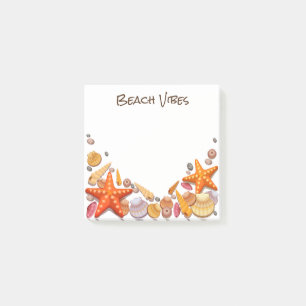 Beach Seashells Post-it Klebezettel