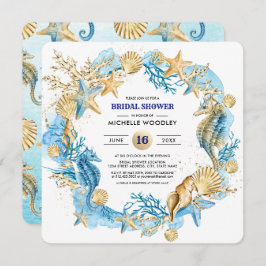Beach | Seaside Seashells Brautparty Einladung