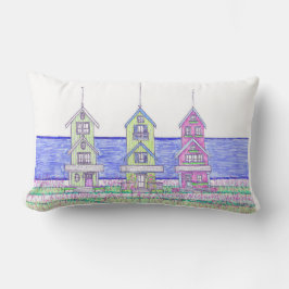 Beach Shacks Lumbar Kissen Für Draußen