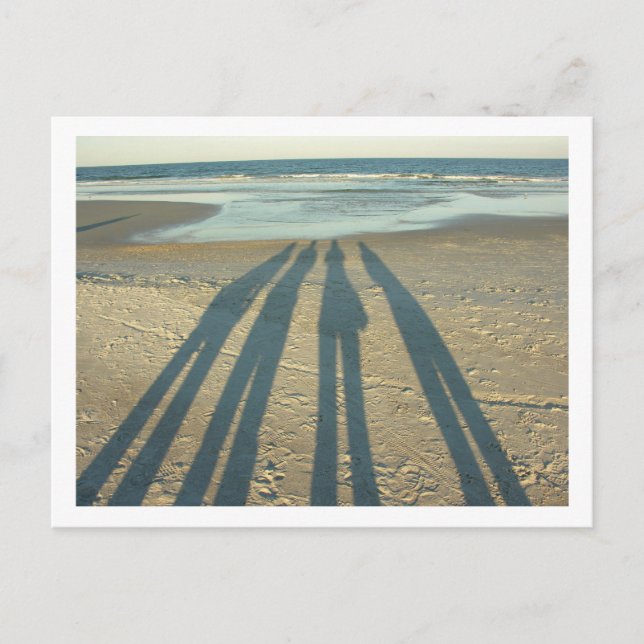 Beach Shadows Postkarte (Vorderseite)