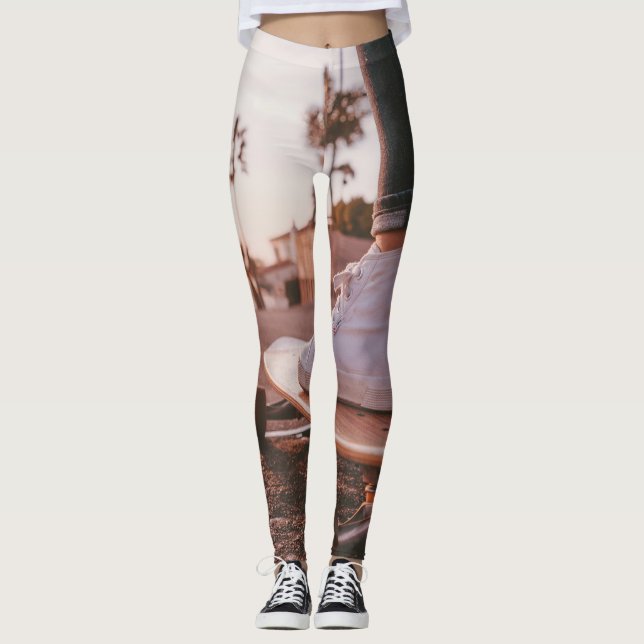Beach Skaten Leggings (Vorderseite)