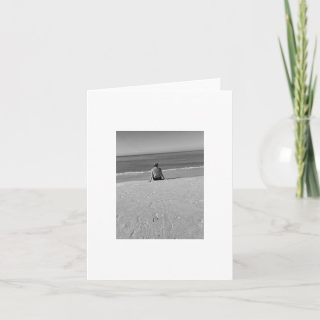 Beach Solitude, Leere Karte für Personalisierung (Vorderseite)
