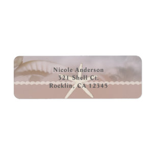 Beach Starfish Taupe Tan Chic Elegant Wedding