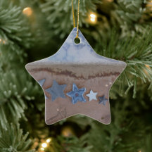Beach Stars Keramik Ornament