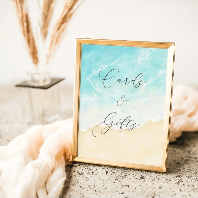 Beach Summer Brautparty Karten und Geschenke Poster (Von Creator hochgeladen)