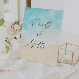 Beach Summer Brautparty Karten und Geschenke Sockelschild