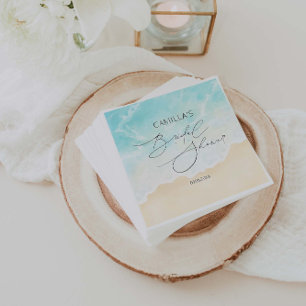 Beach Summer Ocean Brautparty Serviette
