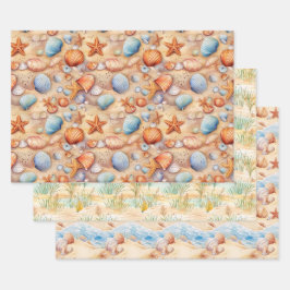 Beach Summer Packpapier Geschenkpapier Set