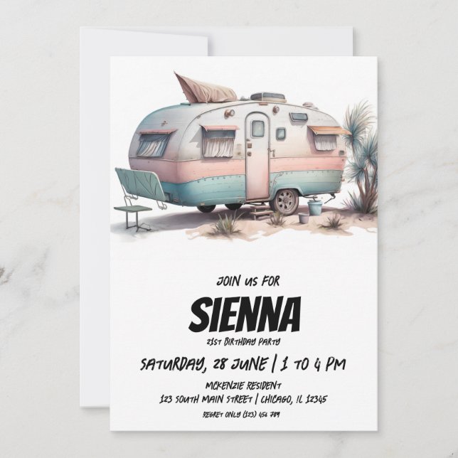 Beach Summer Party Einladung (Vorderseite)