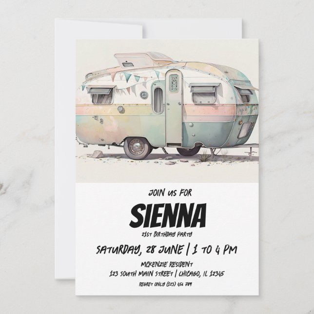 Beach Summer Party Einladung (Vorderseite)