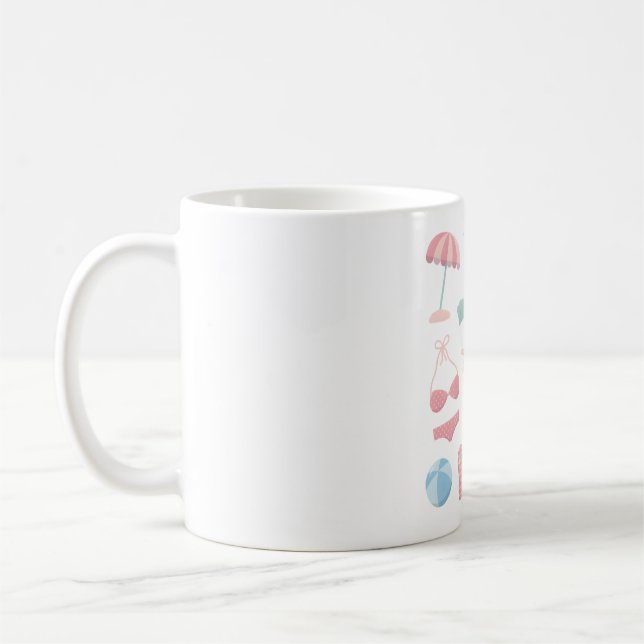 Beach Summer Vibes Kaffeetasse (Links)