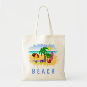 Beach Sun Sea und Surf Fun Budget Tasche Beach Bag