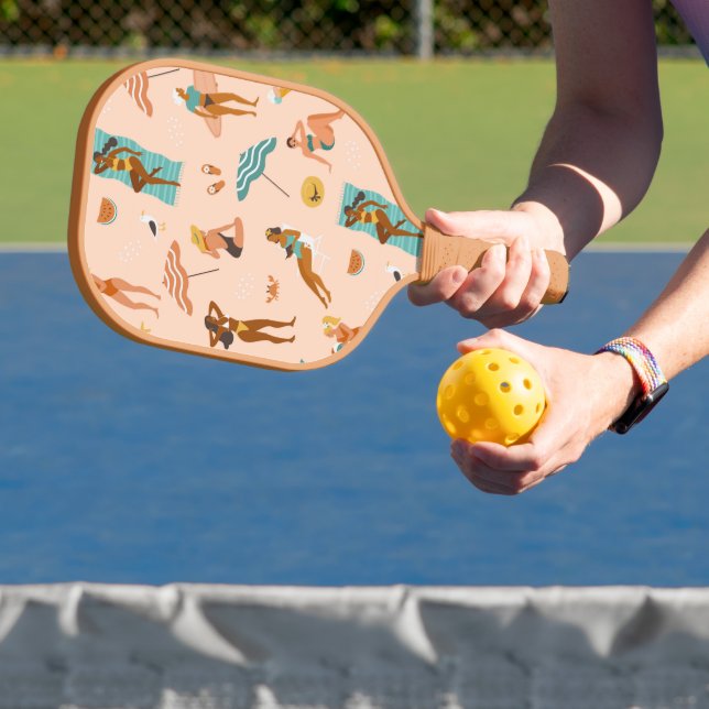 Beach Sunbader Pattern Pickleball Schläger (InSitu)