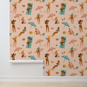 Beach Sunbader Pattern Tapete