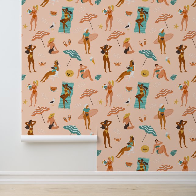 Beach Sunbader Pattern Tapete (Anwendung)