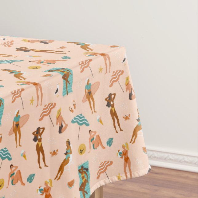 Beach Sunbader Pattern Tischdecke (Beispiel)